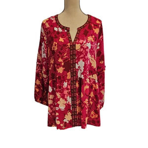 🚨NWT The Pioneer Woman Pink Floral Peasant Top